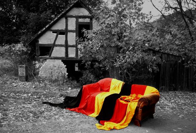 Herbst in Plinz bei Jena, Thüringen, 18. Oktober 1991