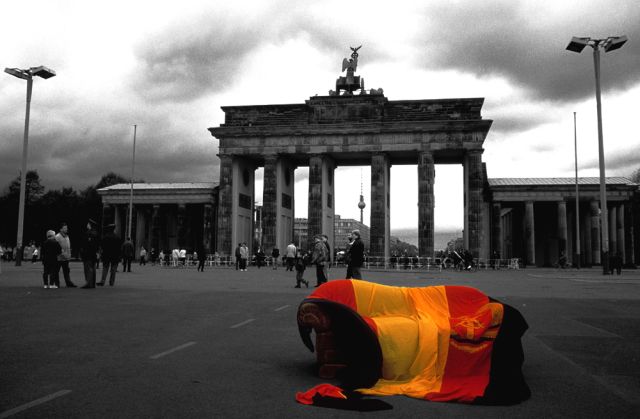 Brandenburger Tor in Berlin, 20. Oktober 1991