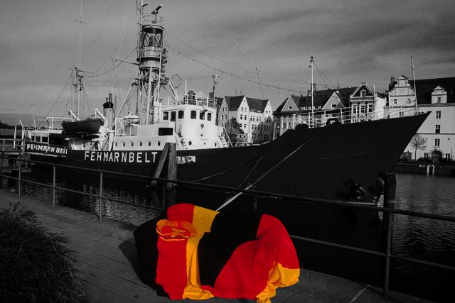 Feuerschiff 'Fehmarnbelt' in Lübeck, Schleswig-Holstein, 23. Oktober 1991