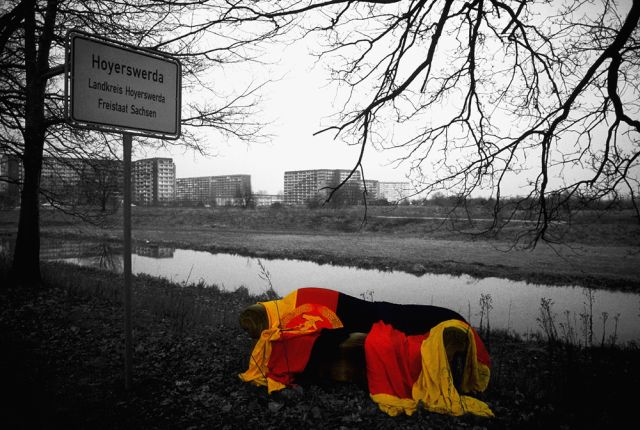 Hoyerswerda, Sachsen, 25. Februar 1992