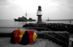 Molenfeuer von Warnemünde, Mecklenburg, 25. März 1999