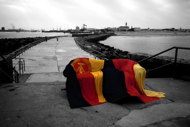 Seemole von Warnemünde, Mecklenburg, 25. März 1999