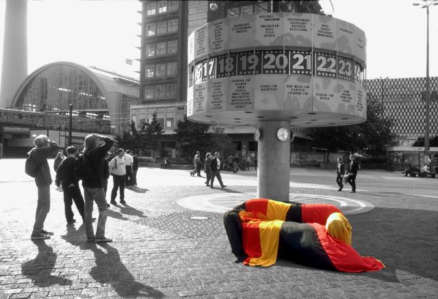 Alexanderplatz, Berlin, 13. Juli 2000