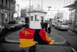 Ehemalige Grenzübergangsstelle 'Checkpoint Charlie', Berlin, 20. November 2000