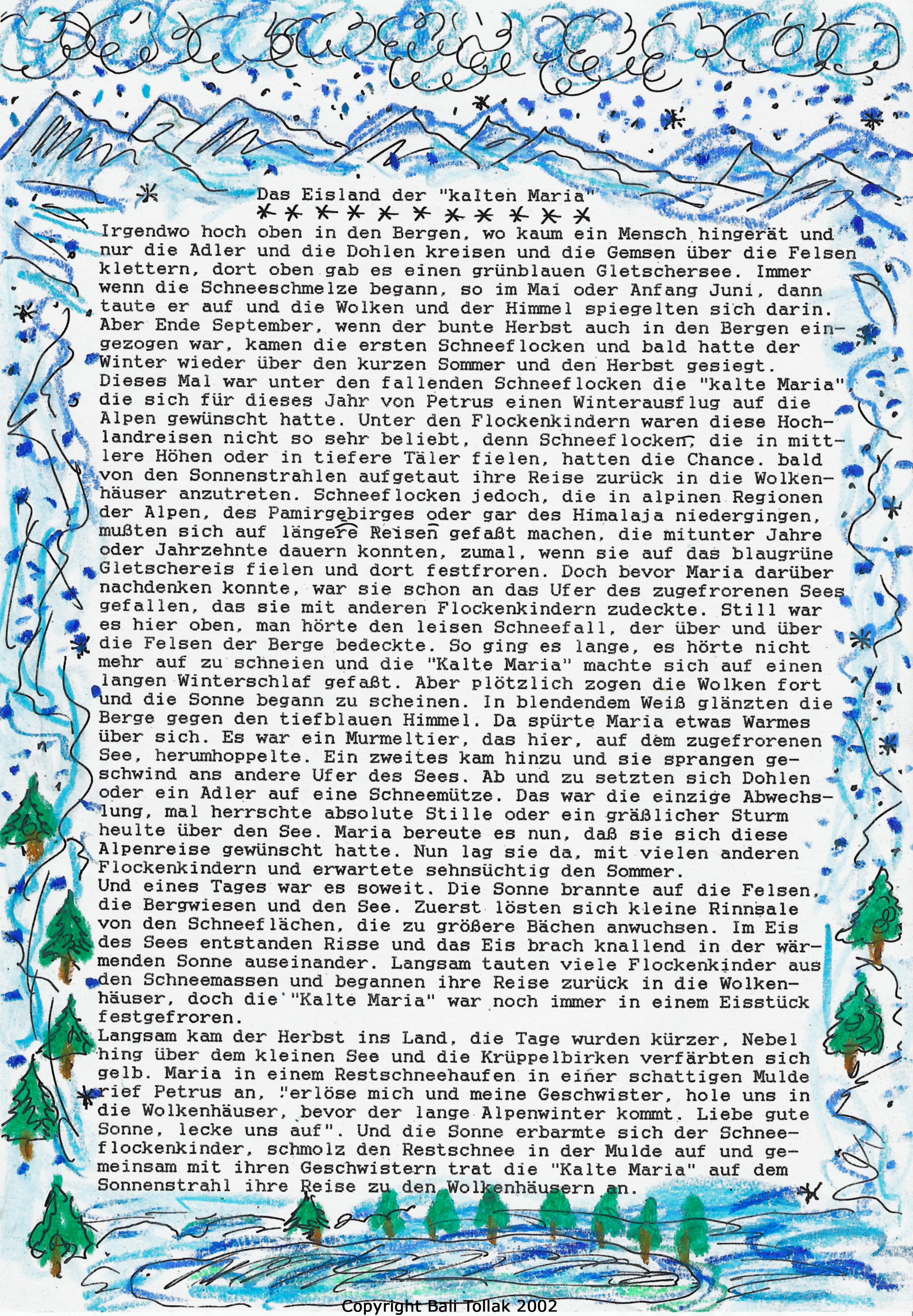 Schneeflockengeschichte - Das Eisland der Kalten Maria