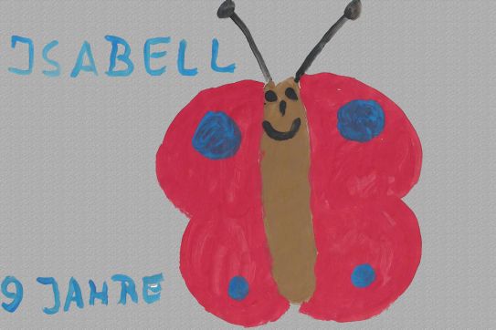 Kinderbild „Käfer”, gemalt von: Isabell (9 Jahre)