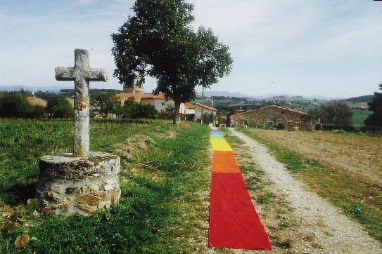 Feldweg nach Bongheat, Auvergne, 26. September 2003