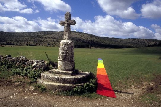 Steinkreuz von Buffre, Causse M&eacute;jean, 10. September 2002