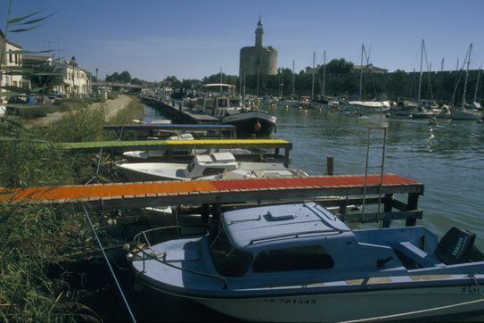 Am Rhone-S&egrave;te-Kanal bei Aigues-Mortes, Camargue, 10. September 2000