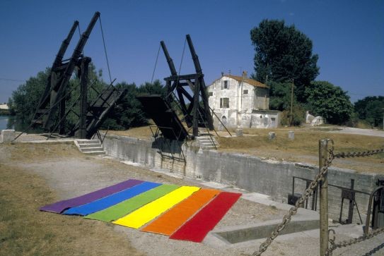 Br&uuml;cke van Gogh bei Arles, Provence, 14. Juli 1999