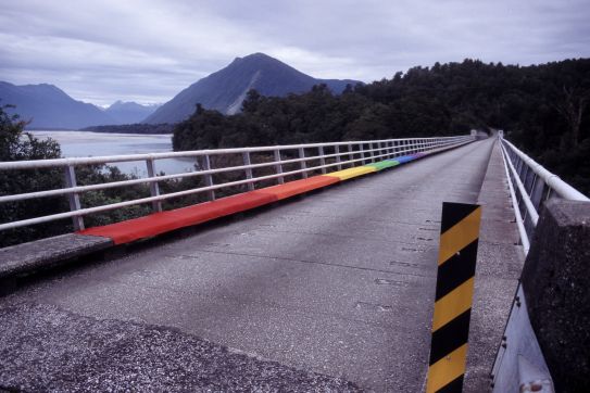 Br&uuml;cke Arawhata River, Neuseeland, 10. Januar 2006