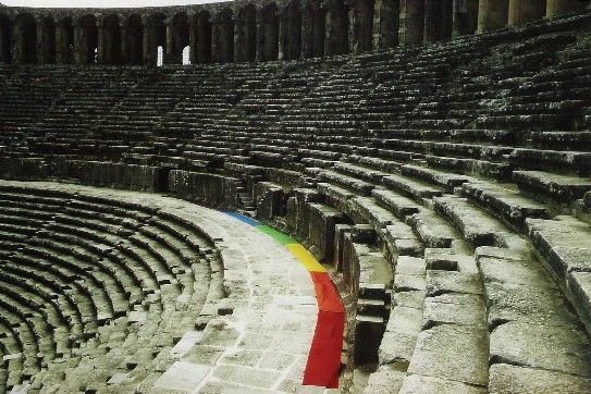 Amphitheater Aspendos, T&uuml;rkei, 19. Februar 2004