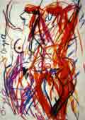 Pastellkreidebild Orgia