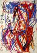 Pastellkreidebild Orgia