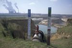 Tagebau Inden bei Weisweiler, Nordrhein-Westfalen, 8. April 2003