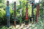 Seelenbretter® von Bali Tollak auf dem Friedhof Blankenese, Hamburg, Mai bis Juli 2013